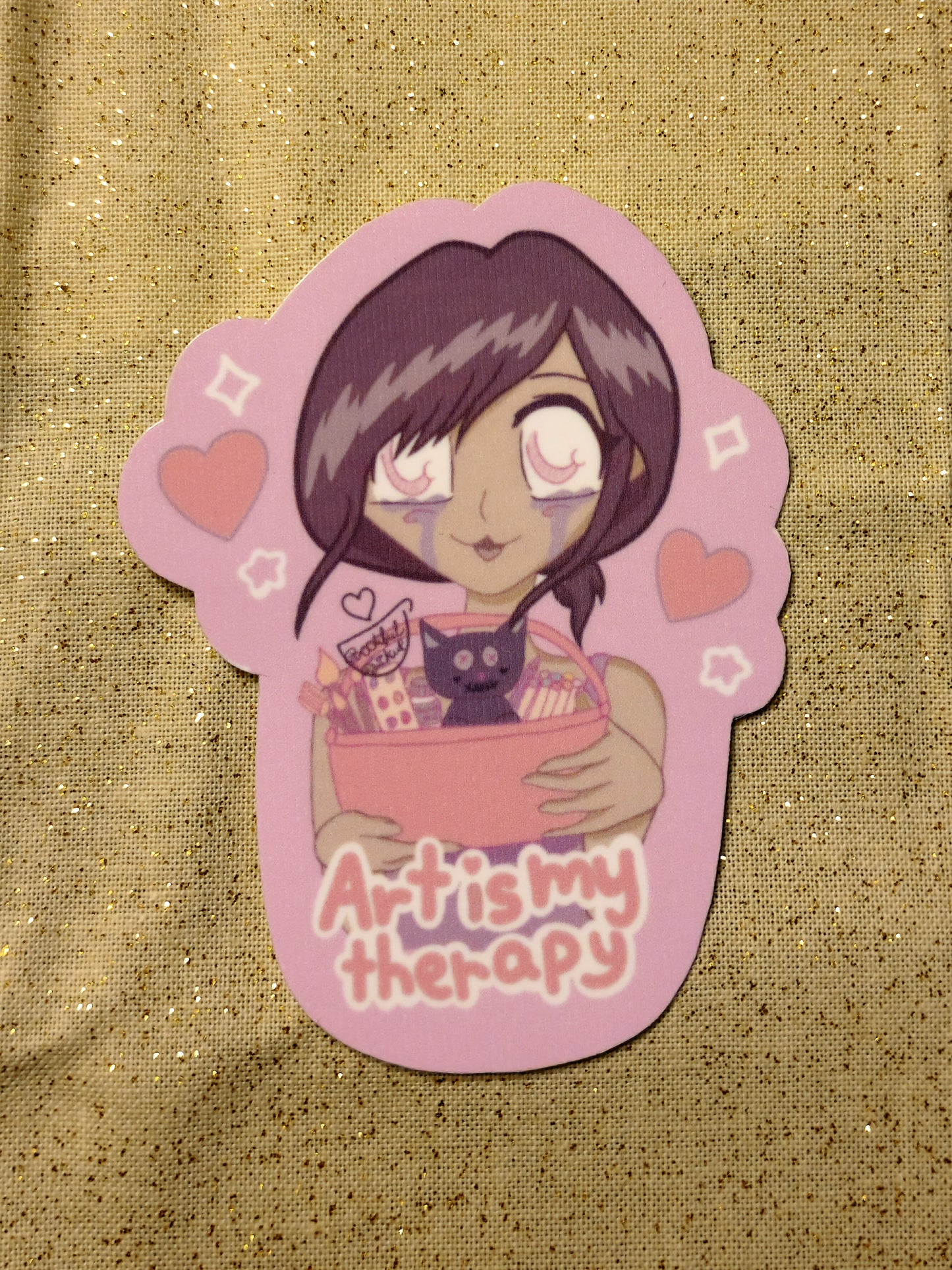 Art is my Therapy (Sticker)